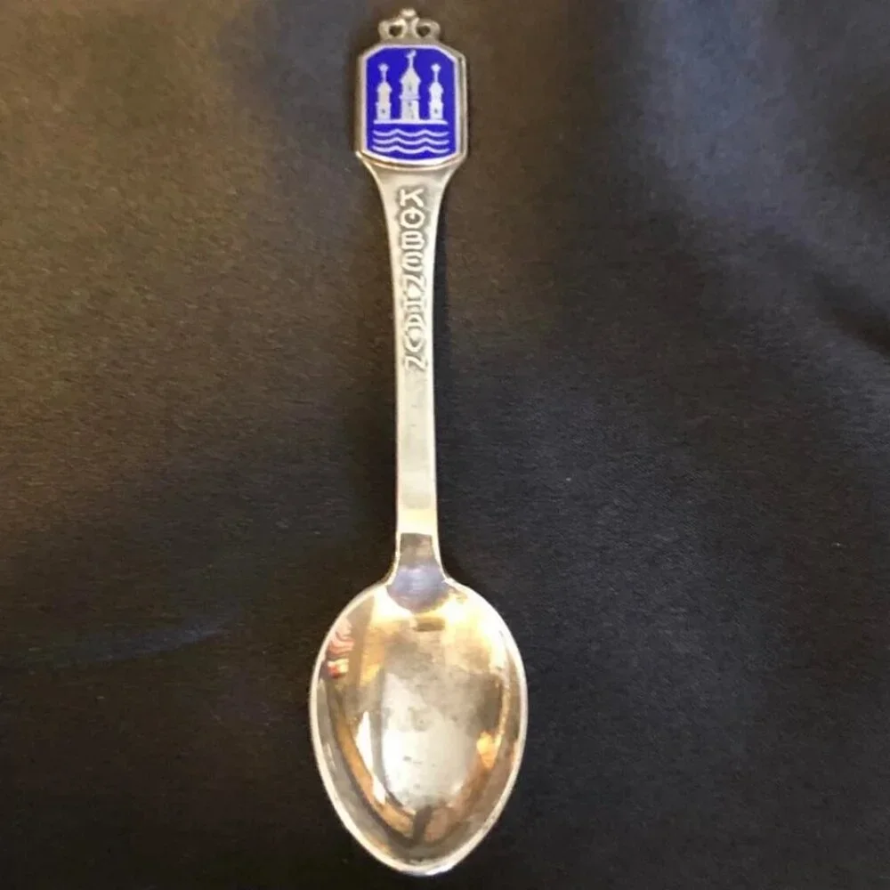 5 Vintage Sterling Silver Souvenir Spoons Bermuda South Africa Norway 2 Sweden